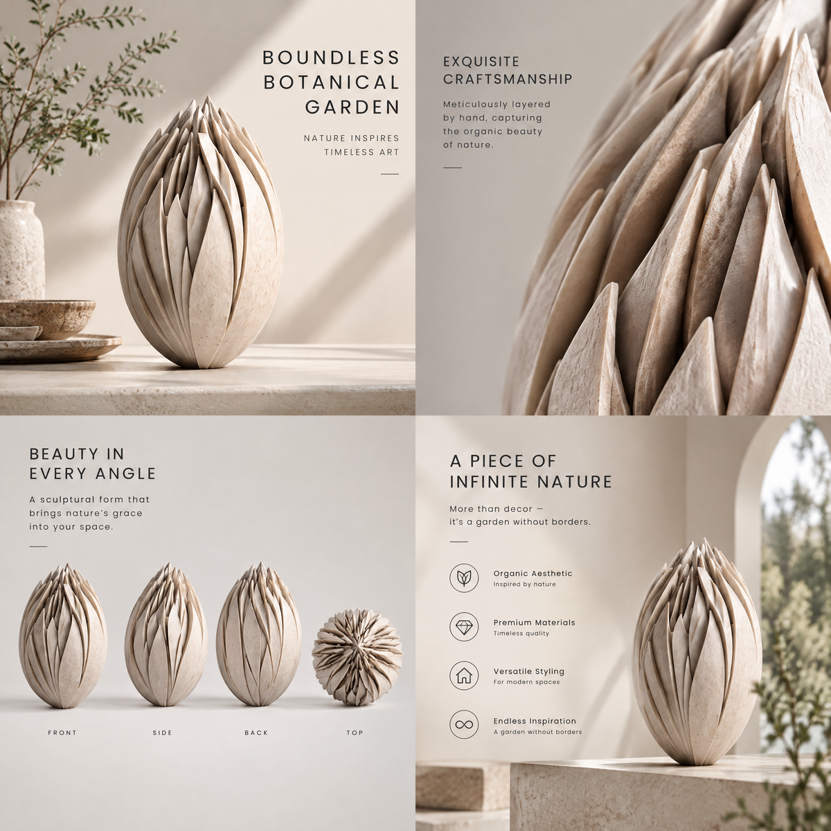 Boundless Botanical Garden Petal Sculpture