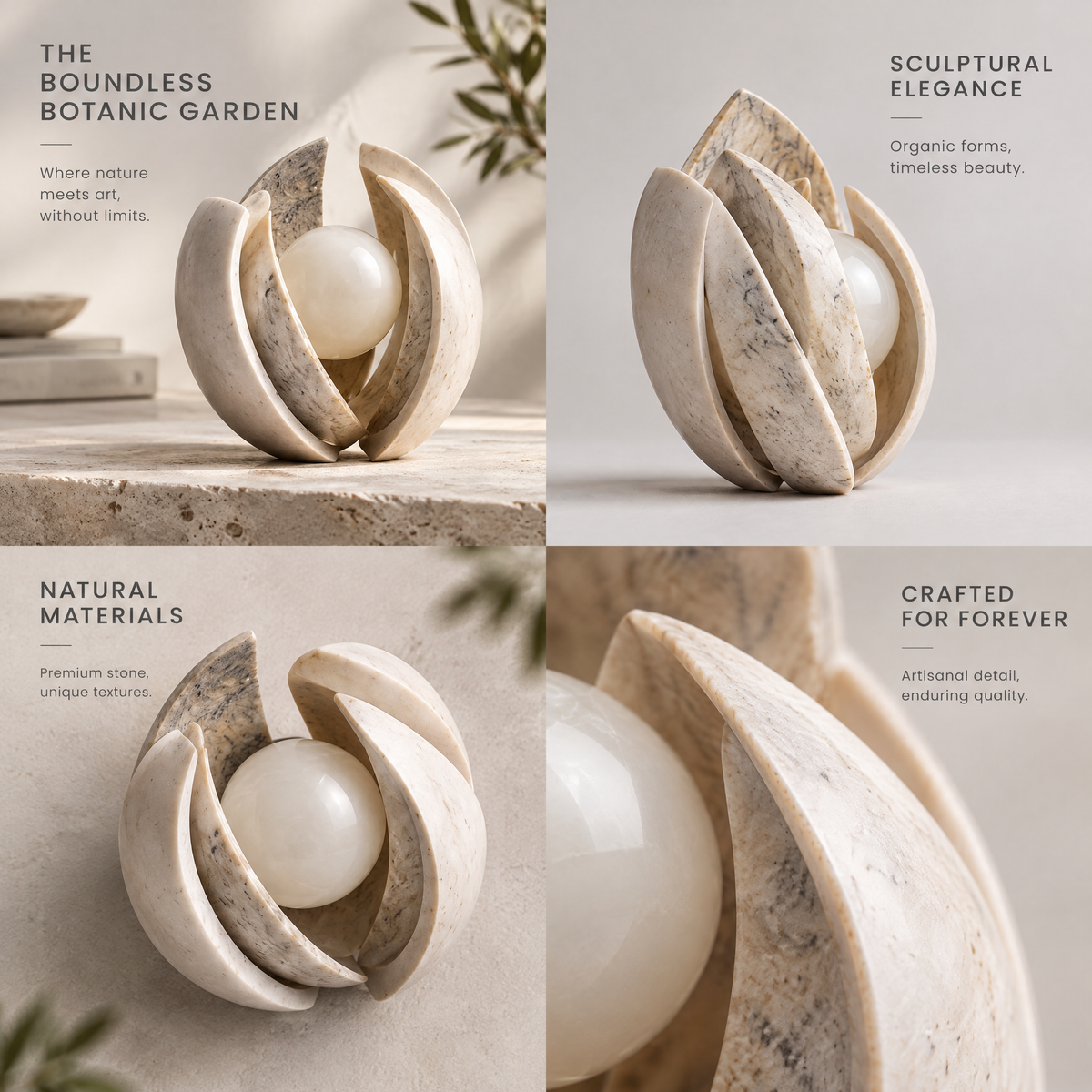 The Boundless Botanic Garden Pearl Sculpture