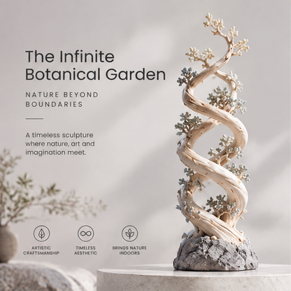 The Infinite Botanical Garden DNA Spiral Sculpture