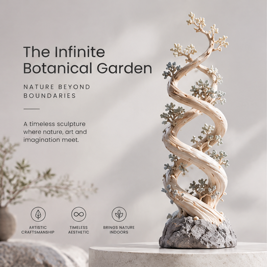 The Infinite Botanical Garden DNA Spiral Sculpture