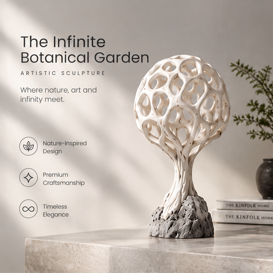 Infinite Botanical Garden Open-Lattice Tree of Life Sculpture