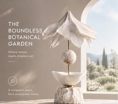 The Boundless Botanical Garden Lotus Canopy Totem Sculpture