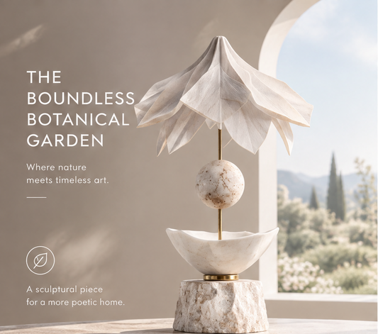 The Boundless Botanical Garden Lotus Canopy Totem Sculpture