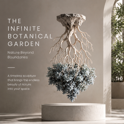 The Infinite Botanical Garden Inverted Root Sculpture