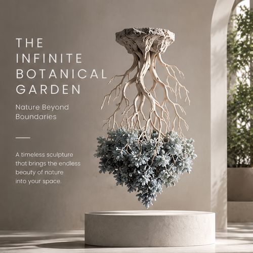 The Infinite Botanical Garden Inverted Root Sculpture