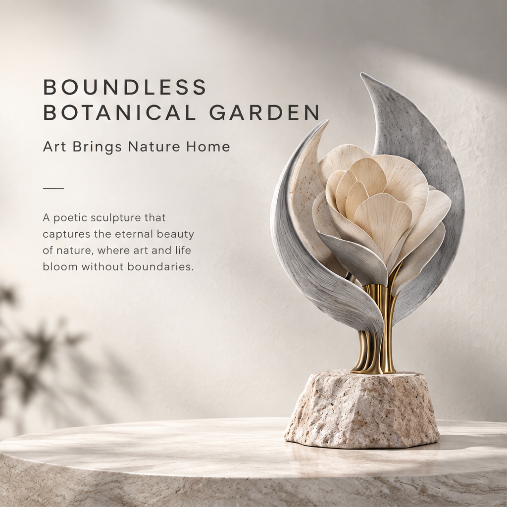 Boundless Botanical Garden Magnolia in Bloom Sculpture
