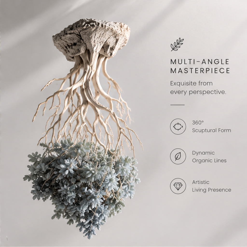 The Infinite Botanical Garden Inverted Root Sculpture