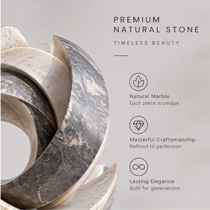Boundless Botanical Garden Marble Spiral Sculpture