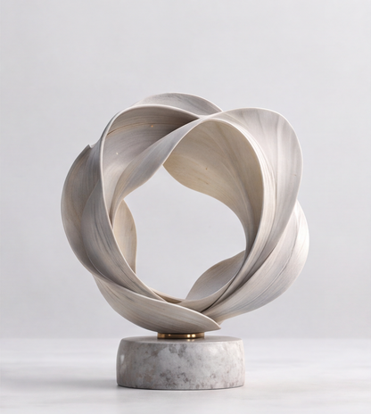 The Endless Botanical Garden Interlocking Ribbon Abstract Sculpture