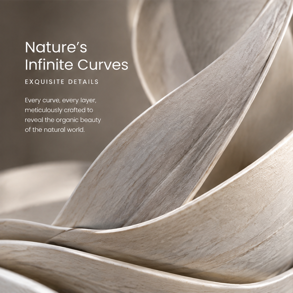 The Endless Botanical Garden Interlocking Ribbon Abstract Sculpture