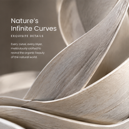 The Endless Botanical Garden Interlocking Ribbon Abstract Sculpture