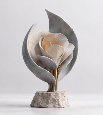 Boundless Botanical Garden Magnolia in Bloom Sculpture