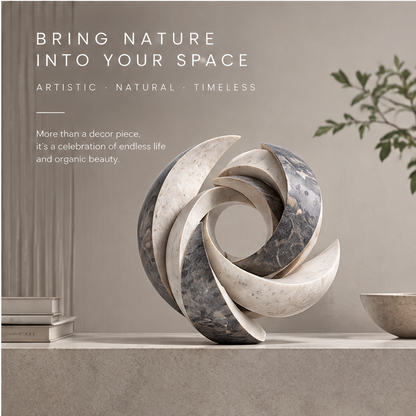 Boundless Botanical Garden Marble Spiral Sculpture
