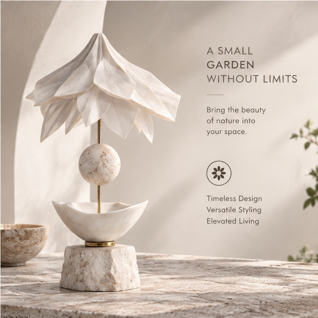 The Boundless Botanical Garden Lotus Canopy Totem Sculpture
