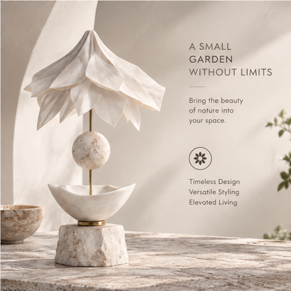 The Boundless Botanical Garden Lotus Canopy Totem Sculpture