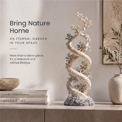 The Infinite Botanical Garden DNA Spiral Sculpture