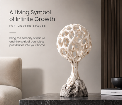 Infinite Botanical Garden Open-Lattice Tree of Life Sculpture