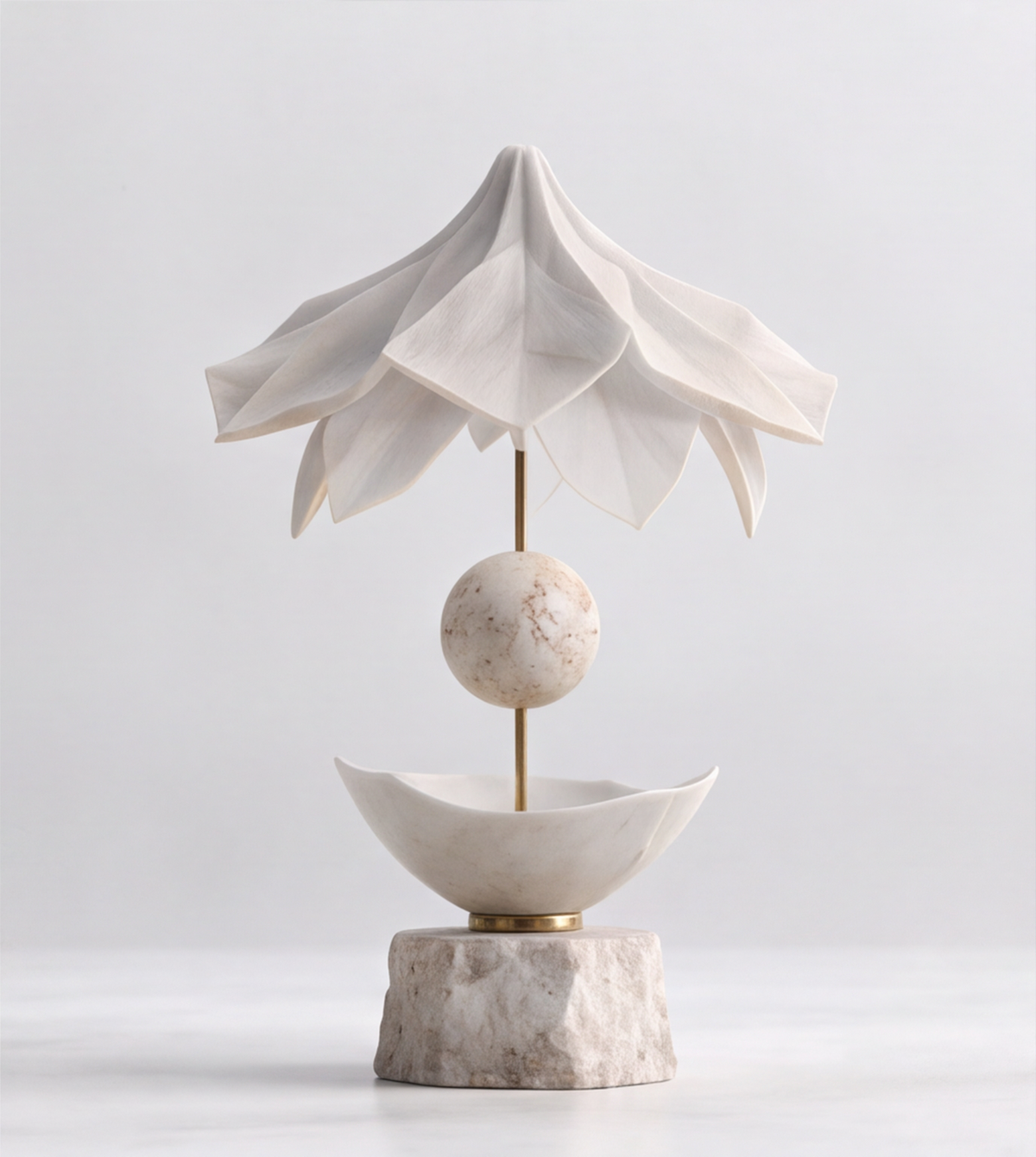 The Boundless Botanical Garden Lotus Canopy Totem Sculpture