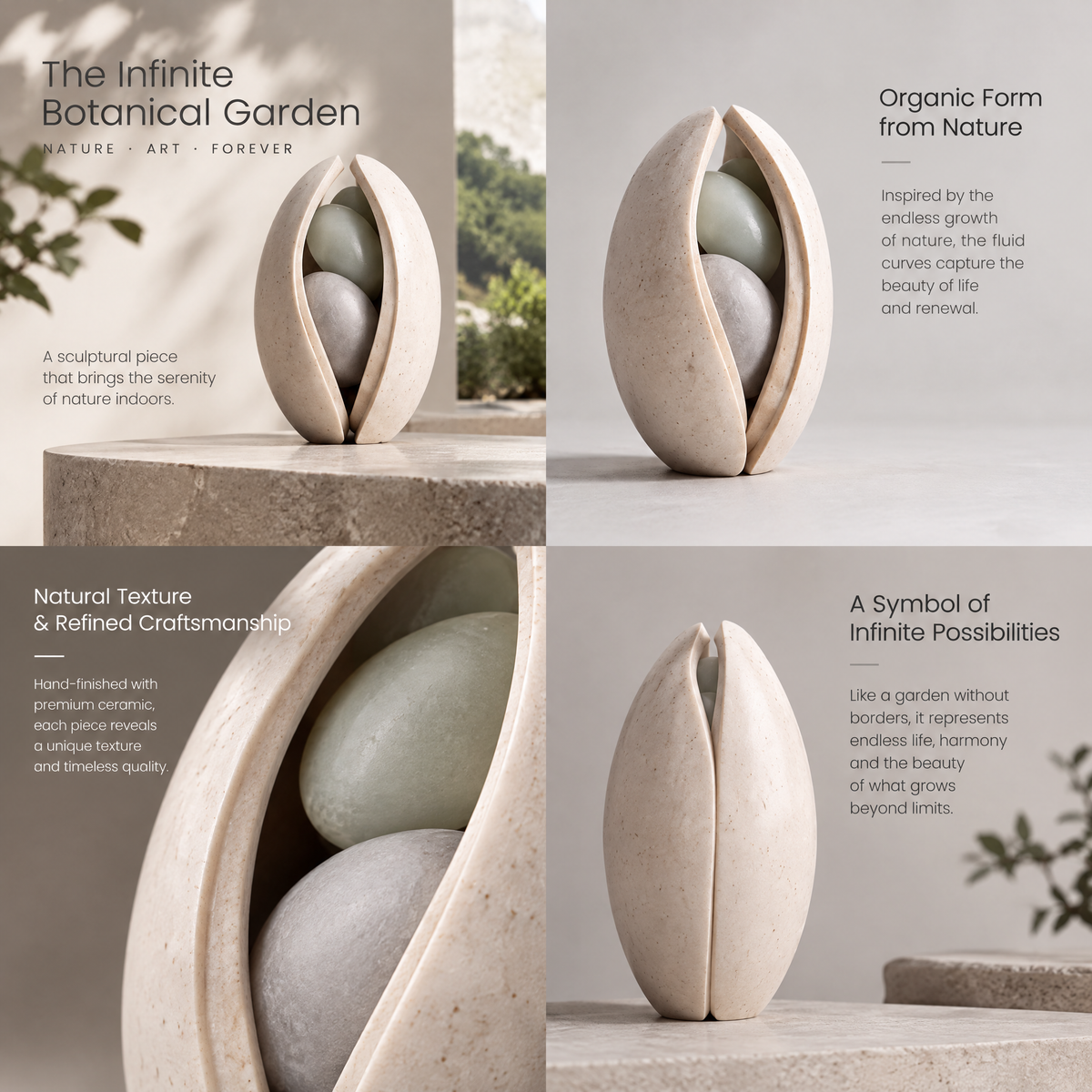 Infinite Botanical Garden Seed Sculpture