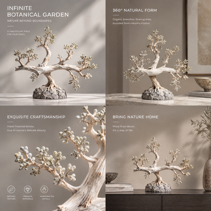Infinite Botanical Garden Windswept Bonsai Sculpture