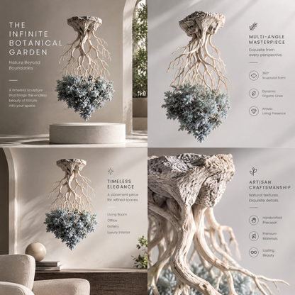 The Infinite Botanical Garden Inverted Root Sculpture
