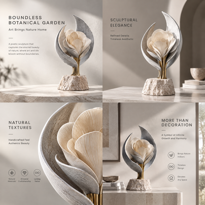 Boundless Botanical Garden Magnolia in Bloom Sculpture